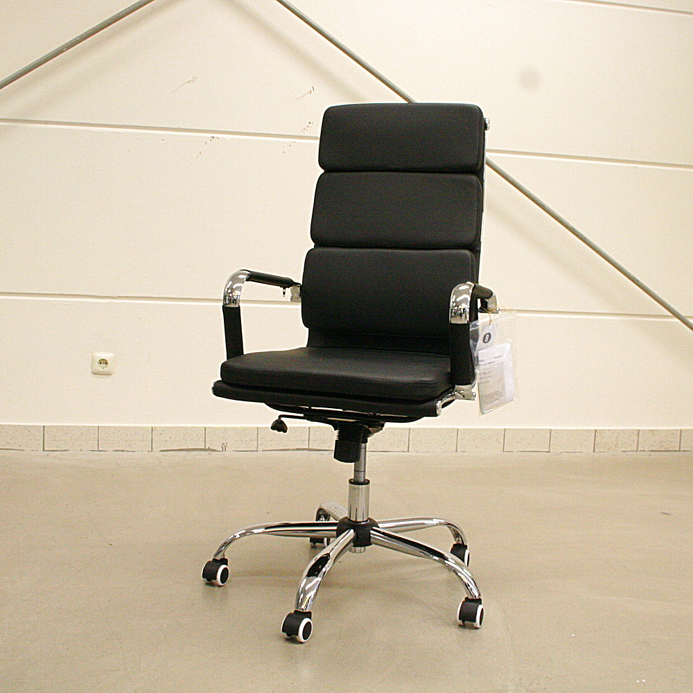 Design-Bürostuhl Highline Wippfunktion schwarz ca. B56 x T64 x H115 cm