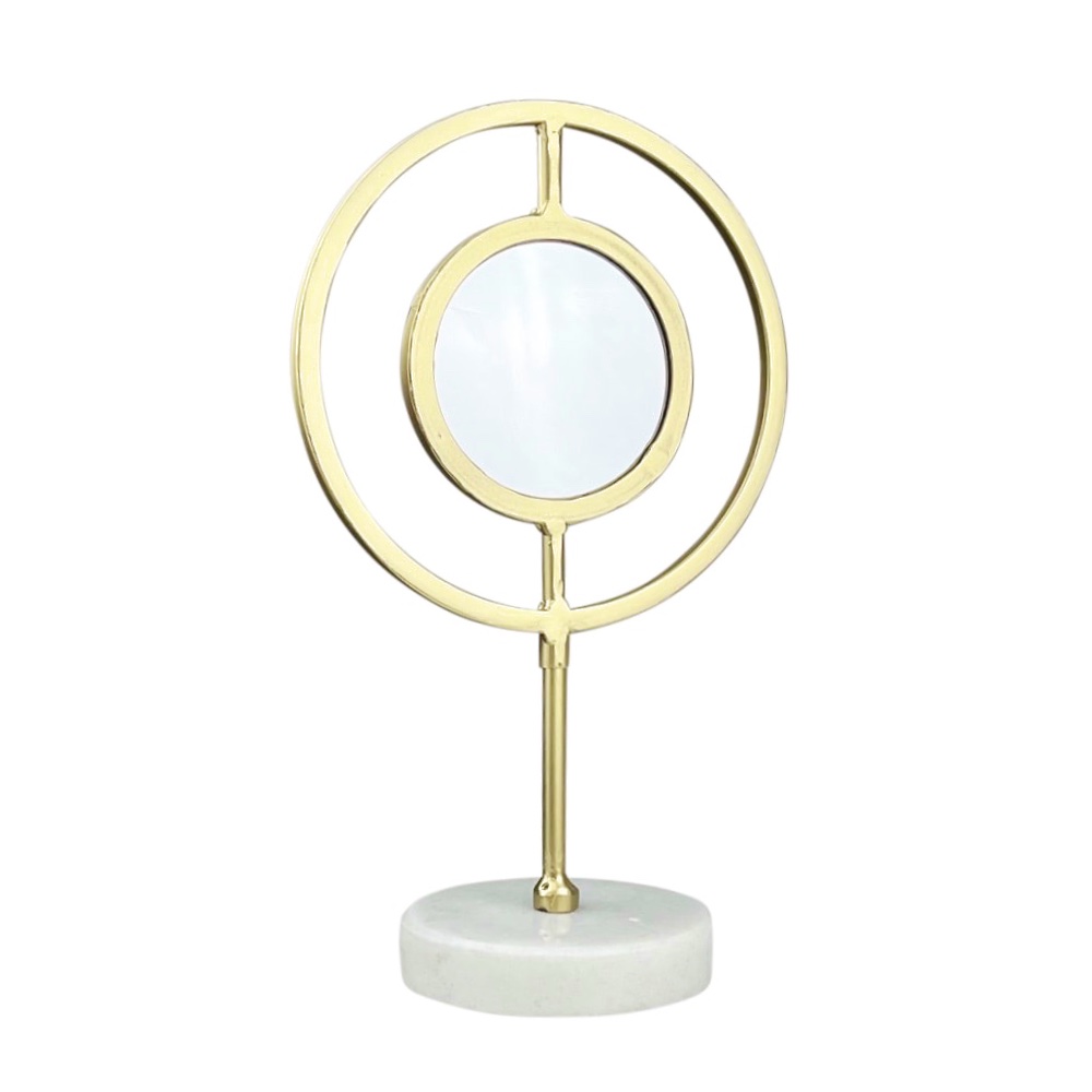 Marmor-Tischspiegel Farol 22x36x13 cm Gold