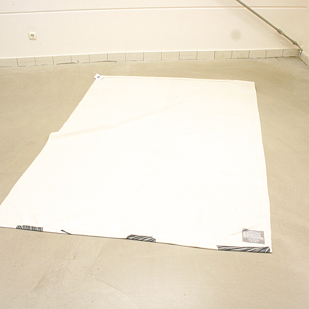 Handgewebter In- und Outdoor-Teppich Ginko 160 x 230 cm creme grau