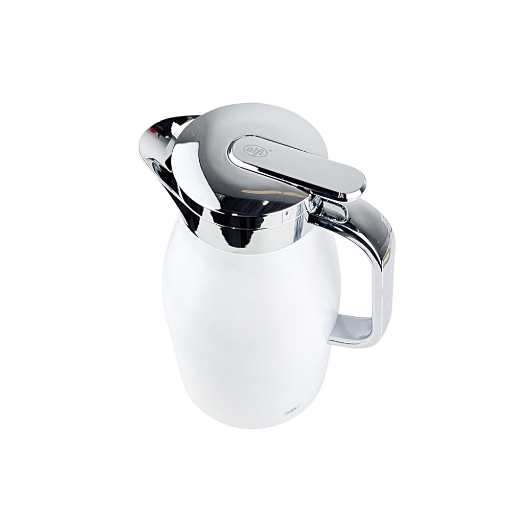 Isolierkanne Skyline 1 L weiss / silberfarben Edelstahl