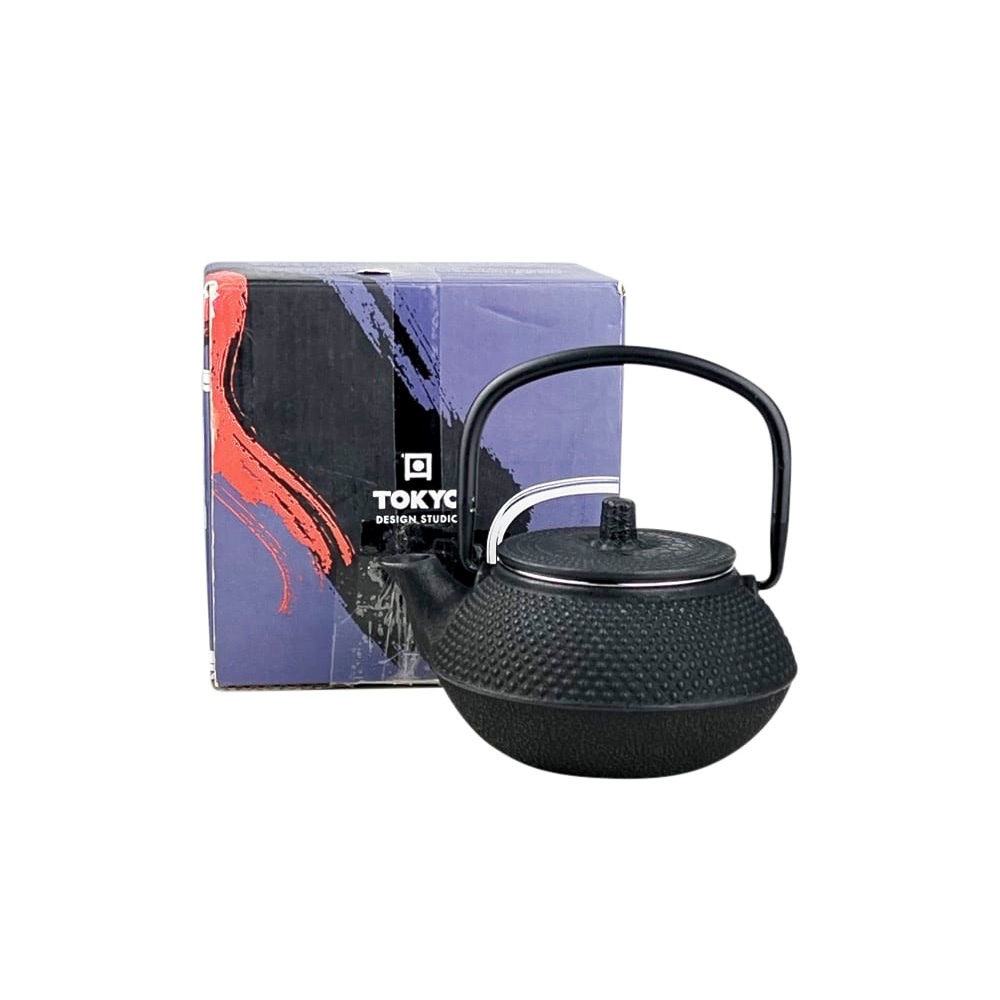 Tee-Wasserkessel WY Tea 350 ml Gusseisen B 12 cm H 14 cm Schwarz