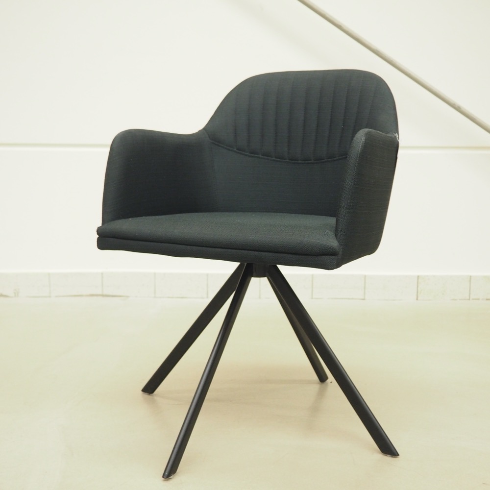 Polster-Drehstuhl Lola ca.B 52cm H 79cm T 57cm schwarz Stuhl