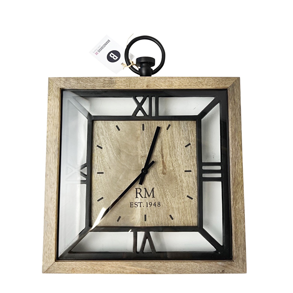 Handgefertigte Wanduhr Queens