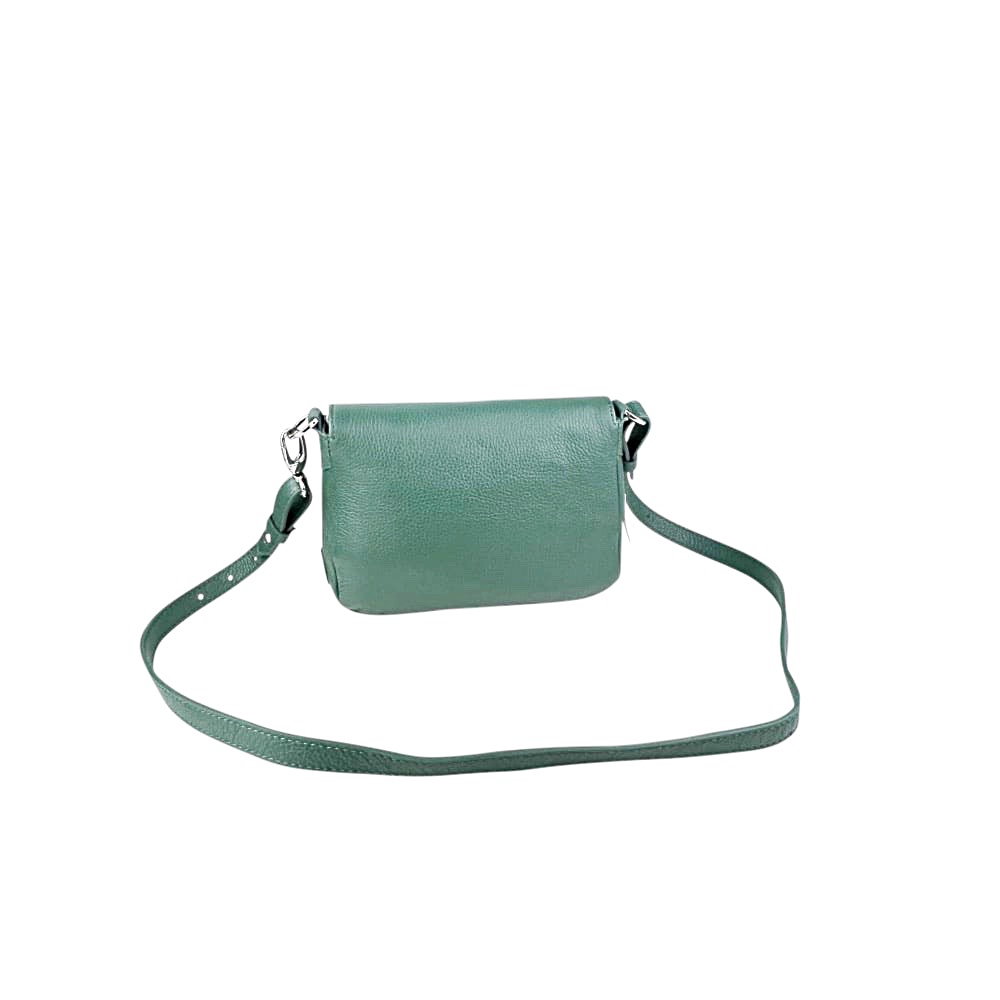 Leder-Umhängetasche Sac À Bandoulière Paris grün
