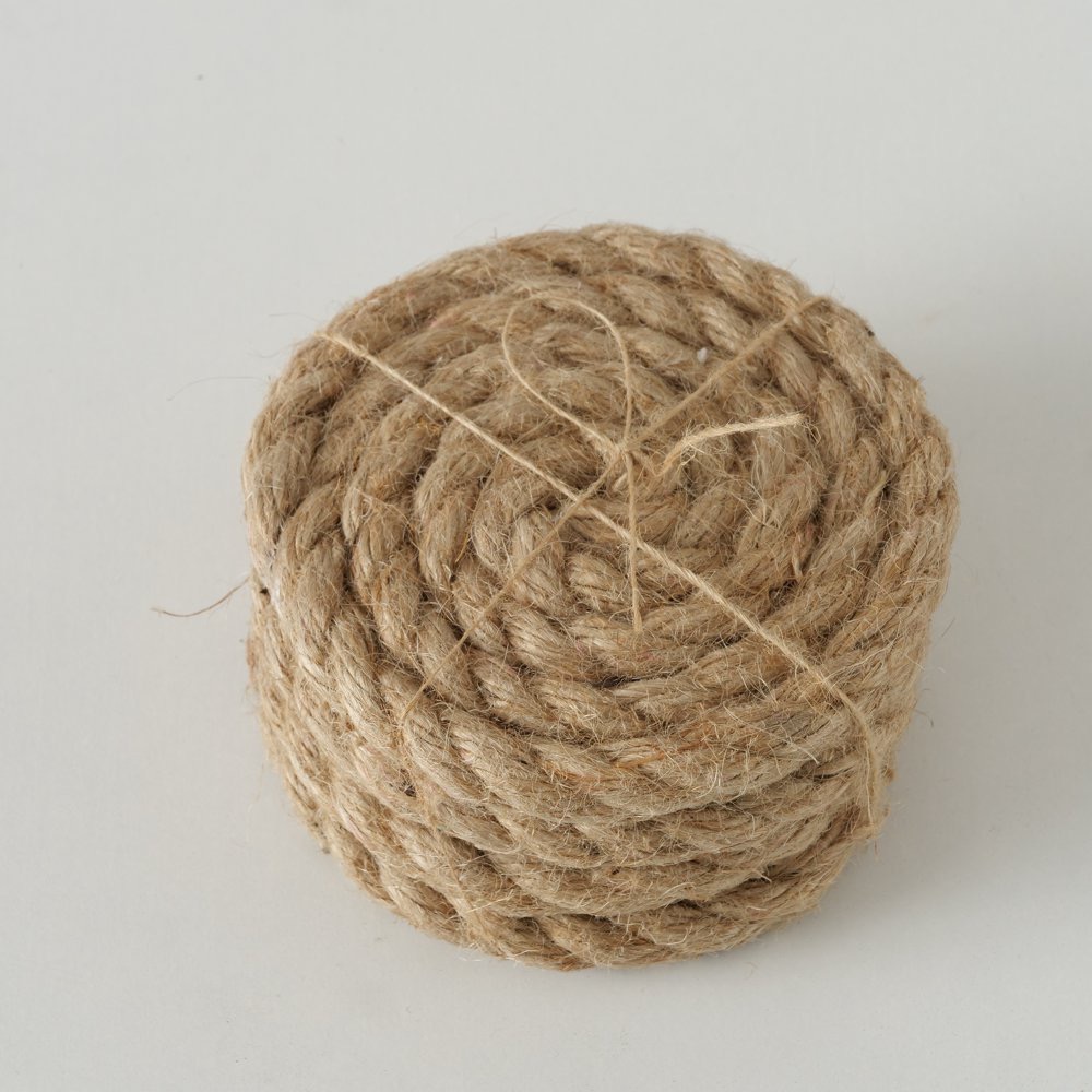 4x Untersetzer Docks 4-tlg. 10cm Jute Natur