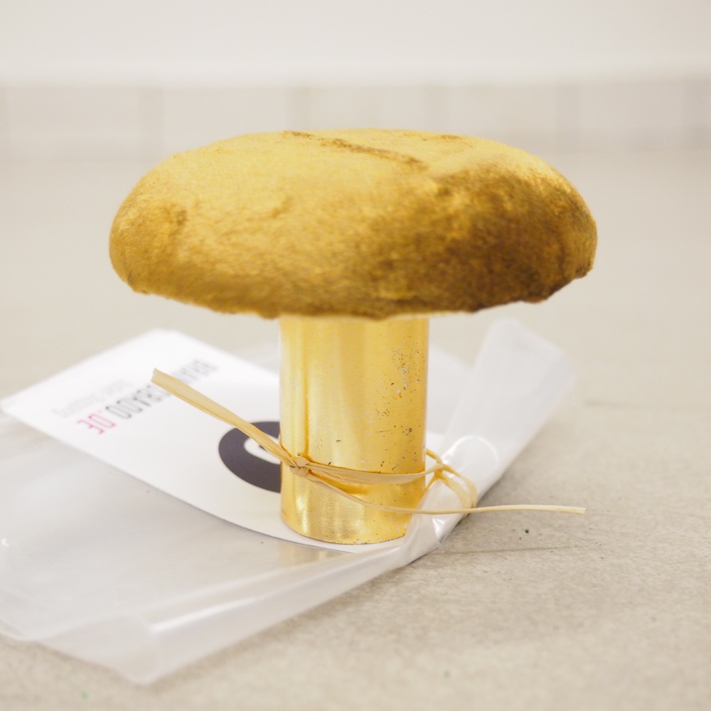 Samt-Wandhaken Peg Ø 8 x T 7 cm senfgelb Deko