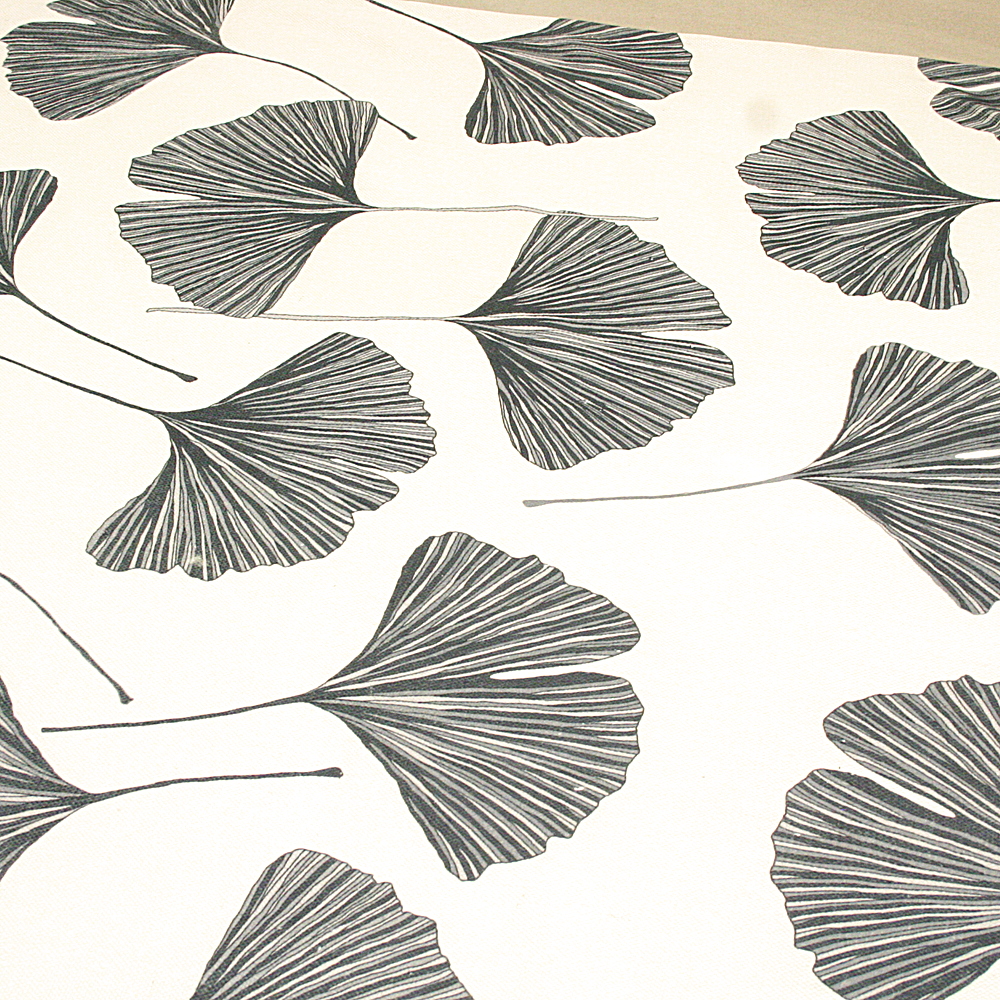 Handgewebter In- und Outdoor-Teppich Ginko 160 x 230 cm creme grau