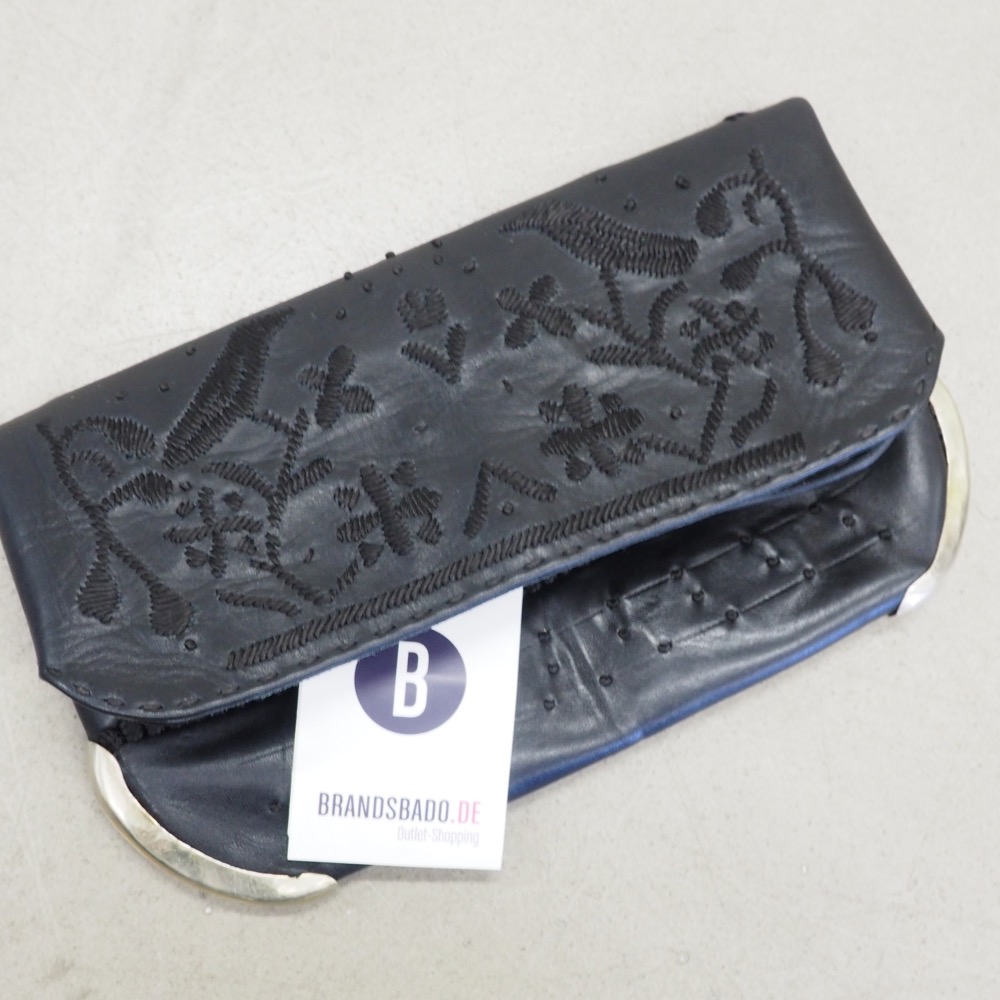 Handgefertigte Leder-Clutch Lovebirds schön dünn edel Bag