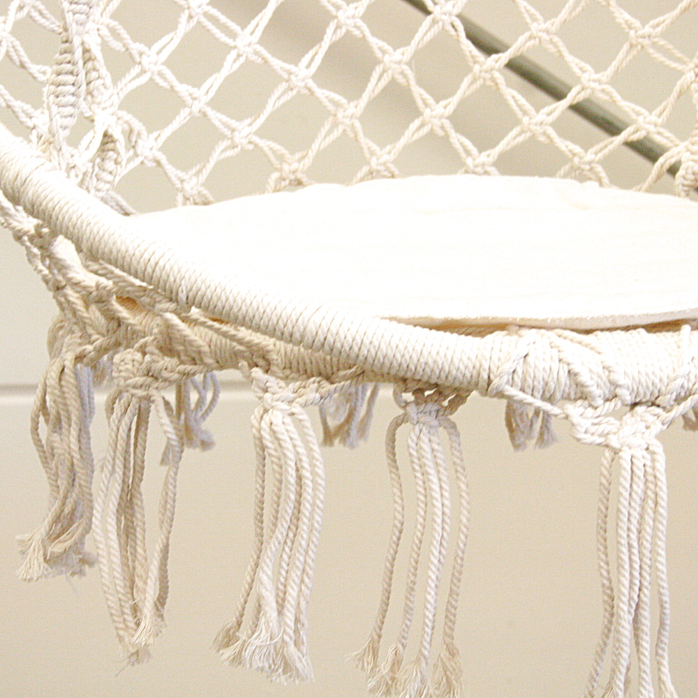 Indoor-Hängesessel Nizza Kissen Baumwolle Polyester creme 80 cm ø