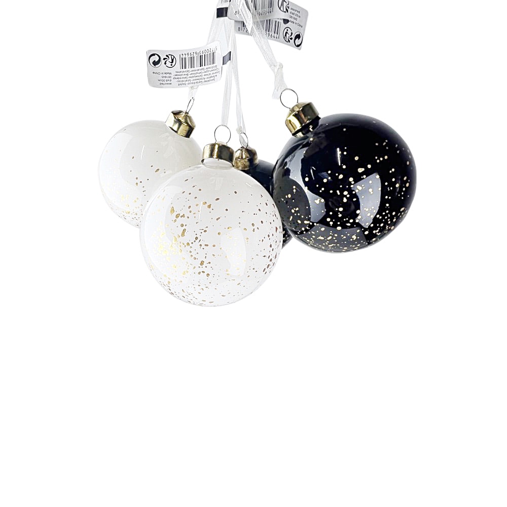 4er-Set Weihnachtskugeln Spotty Ø 8cm XMAS