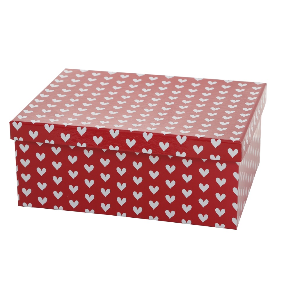 Geschenkbox-Set Lola 6tlg. Rechteck H 6,5-14cm Papier Gepunktet Gestreift