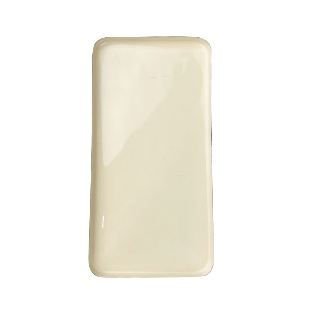 Deko-Tablett Rectangle Metall Cremefarben