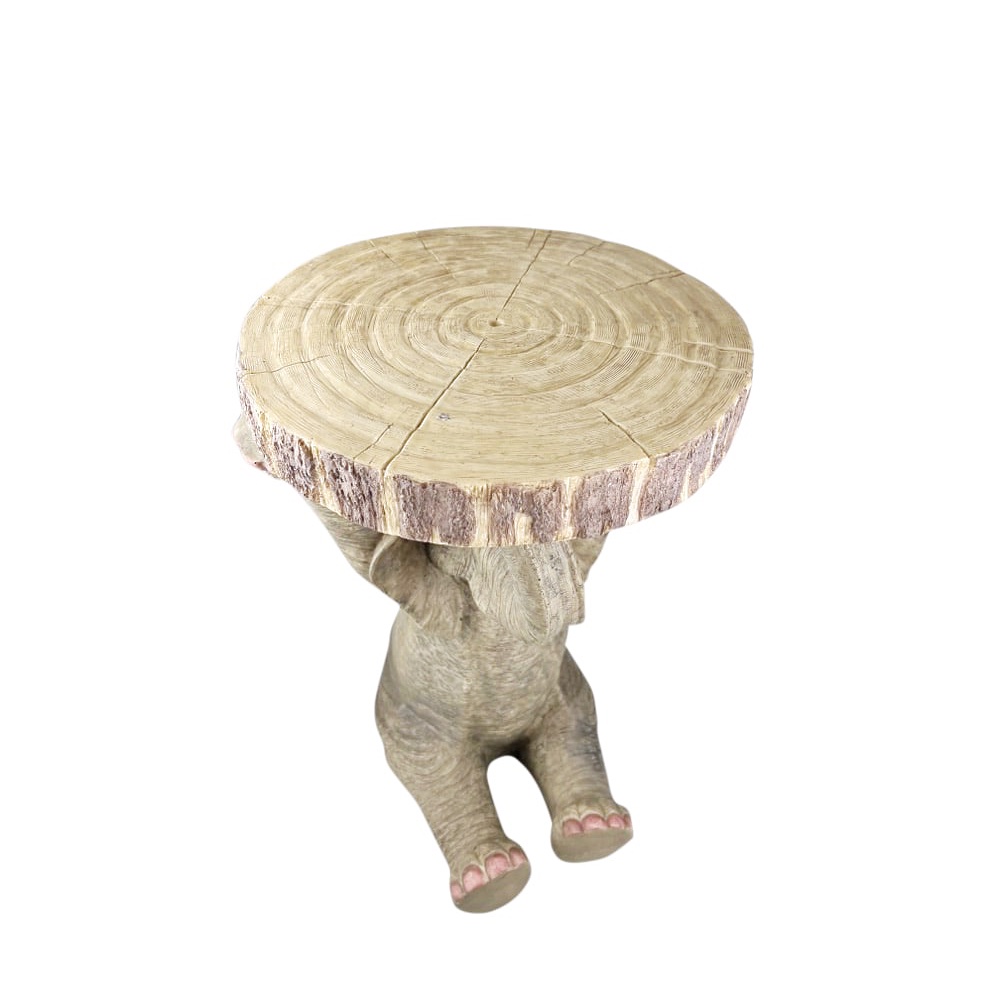 Beistelltisch Elefant Kunstharz 36x54x Ø 33 cm