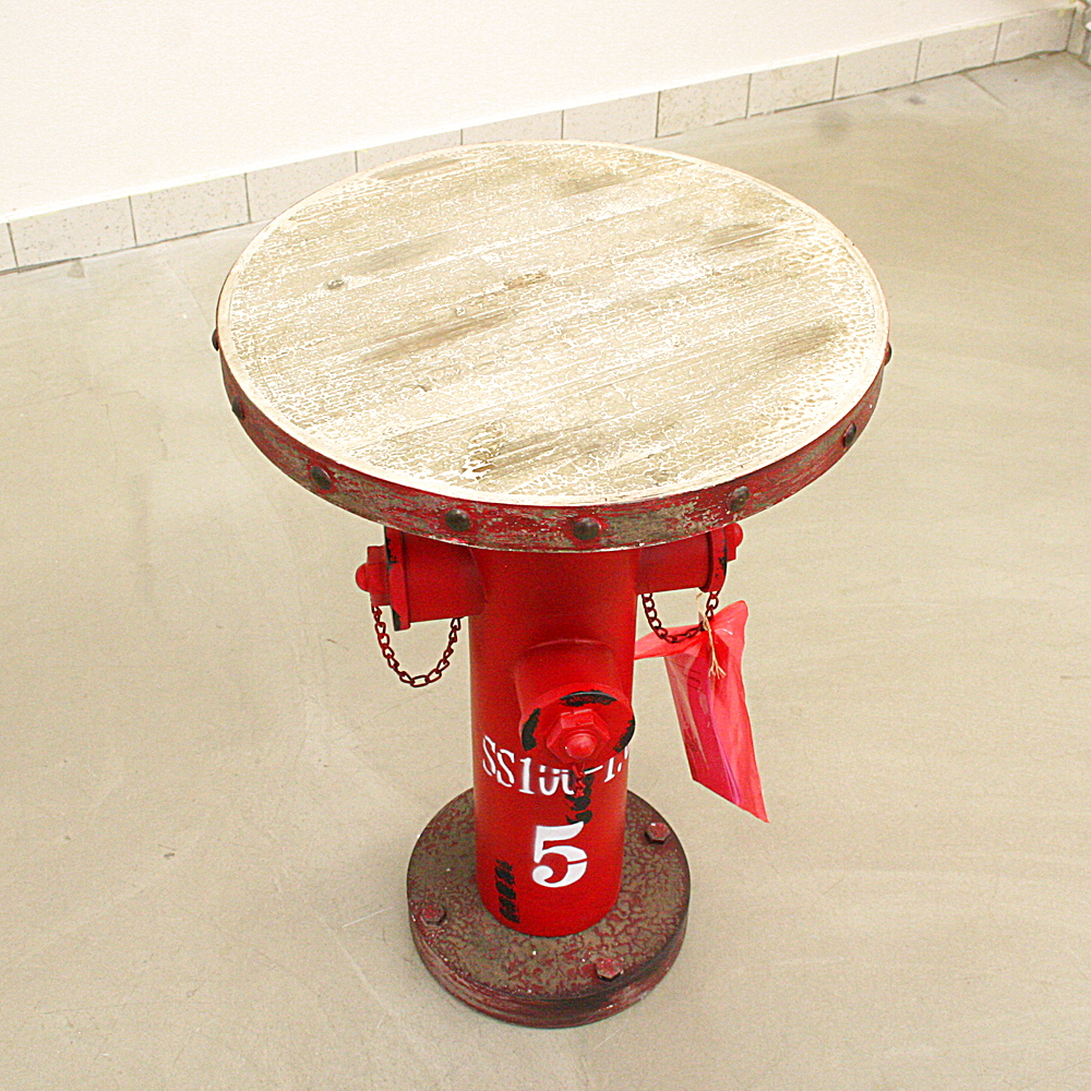 Beistelltisch Fireplug Hydranten-Optik H77cm Ø unten 28cm