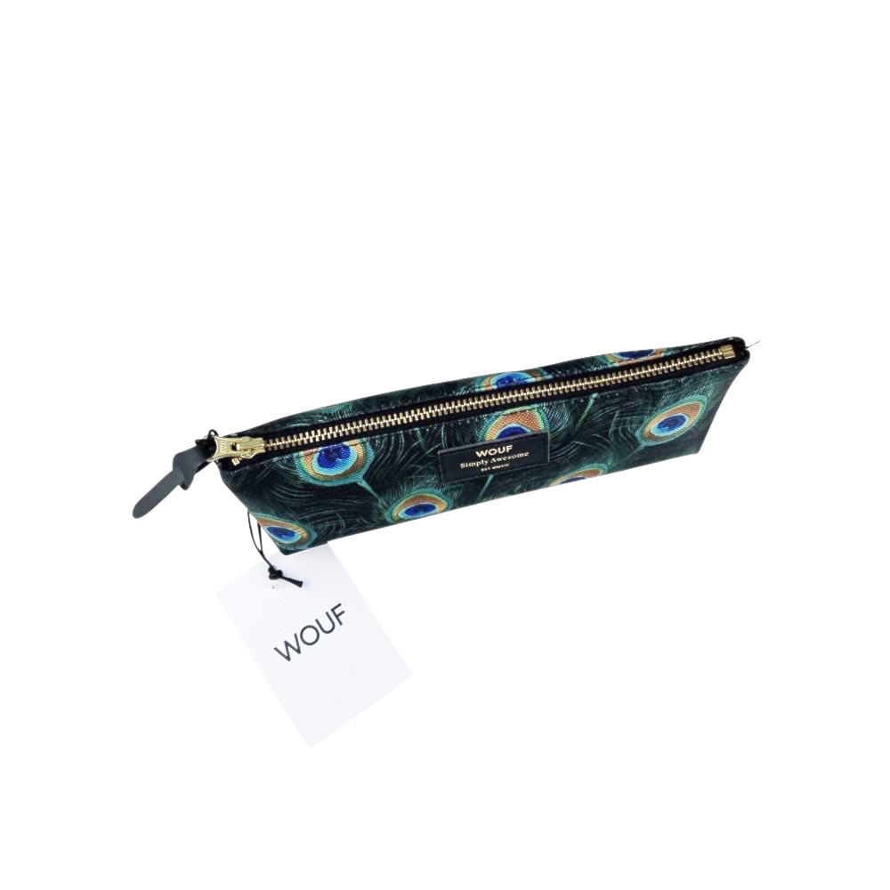 Stifte-Etui Peacock Pfauenfedern