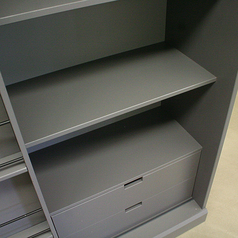 Schiebetürenschrank grau ca. H200 x B159 x T46,5 cm