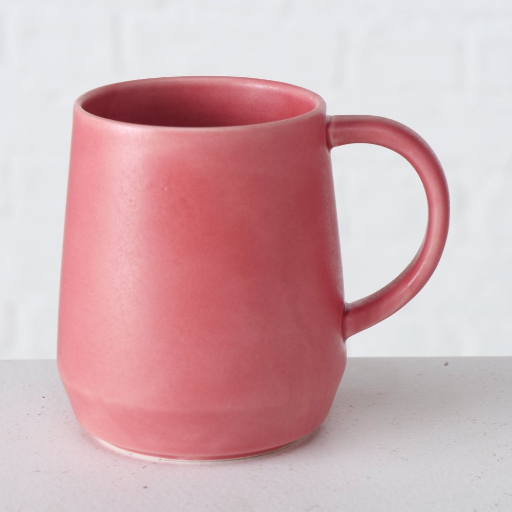 6x Becher Diary rosa Trinkbecher Kaffeetassen Kaffee Tasse Keramik Mug