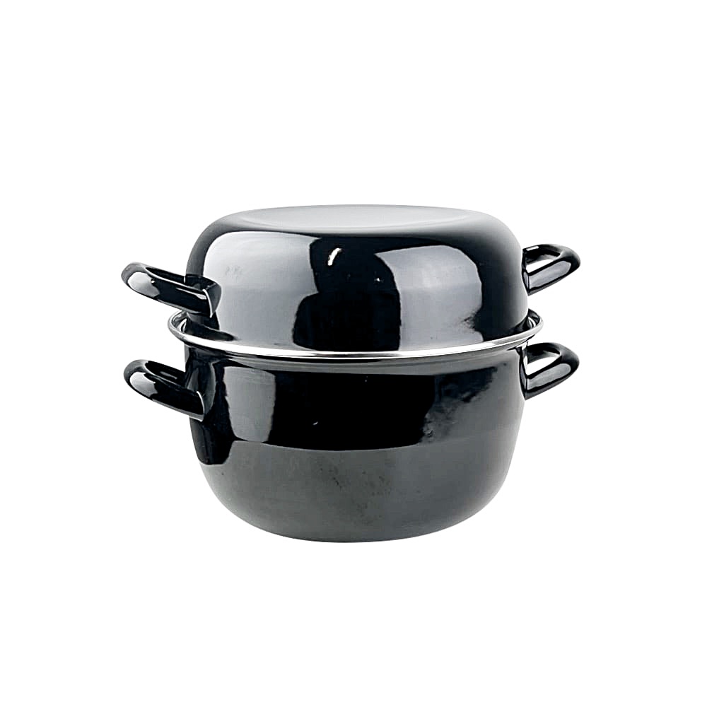 Muscheltopf Lilly 5 Liter Edelstahl Schwarz
