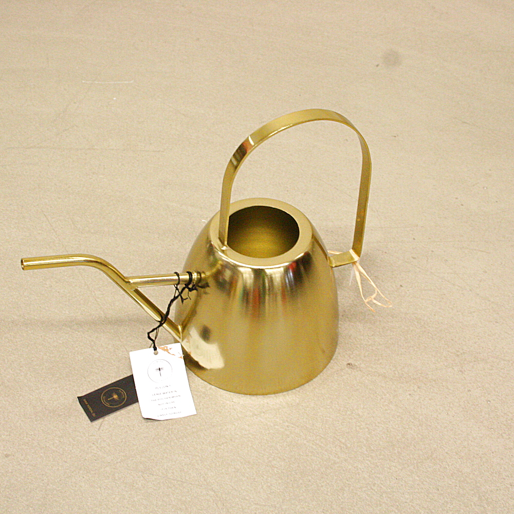 Gießkanne Brushed goldfarben Messing gebürstet ca. B 30 x H 23 cm
