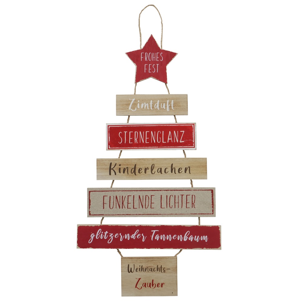 Deko-Schild Weihnachtszauber Weihnachten Typografie B 40cm L1cm H 80cm