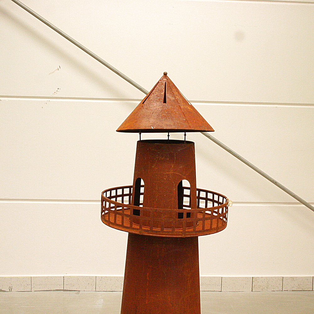 Feuerstelle Leuchtturm rost Gingar ca. H136 cm