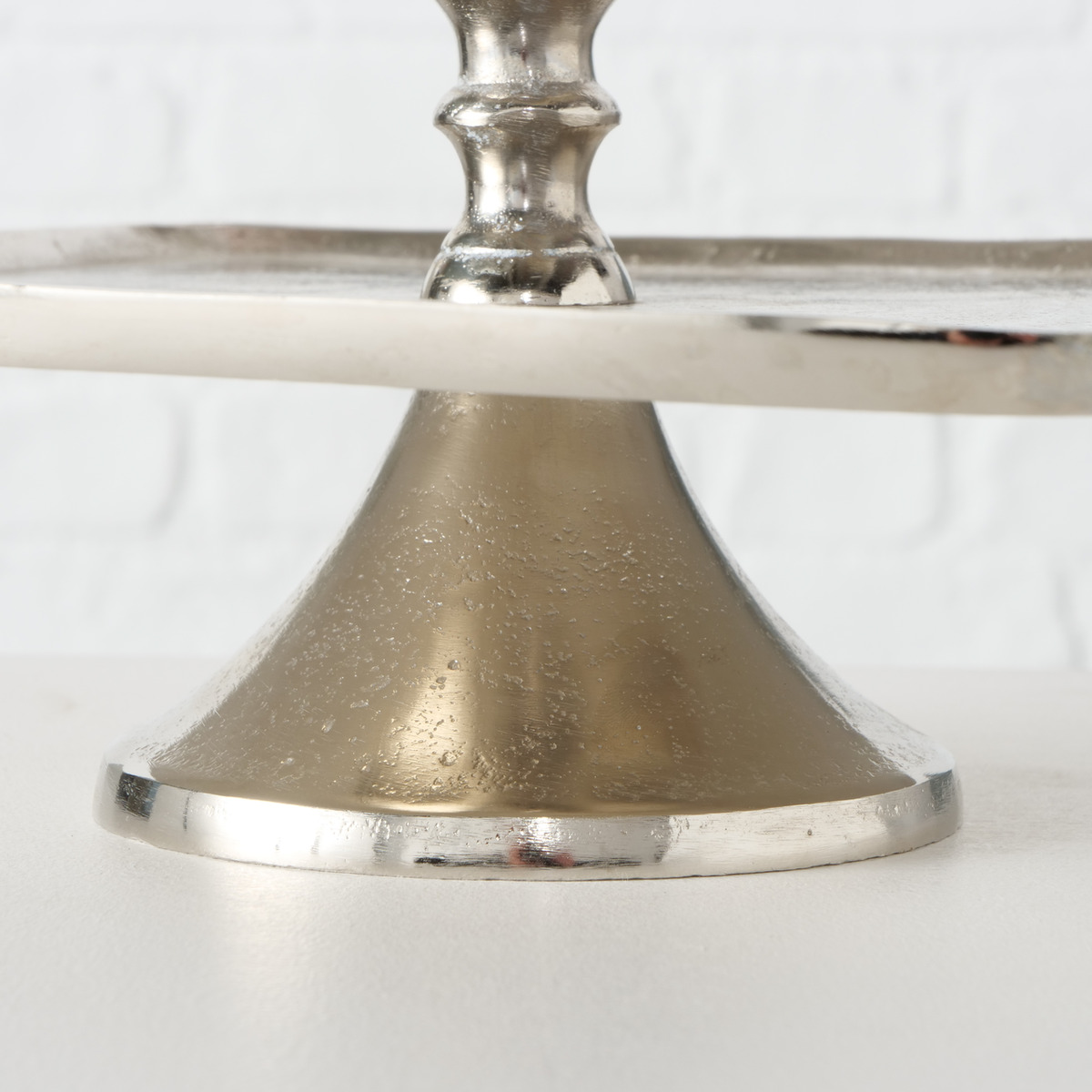 Etagere Dekoetagere Vendi Deko H 50 cm Aluminium silber