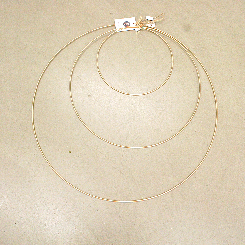 Deko-Hänger-Set 3-tlg. Ringe Gingar Ø ca.70,50/30cm
