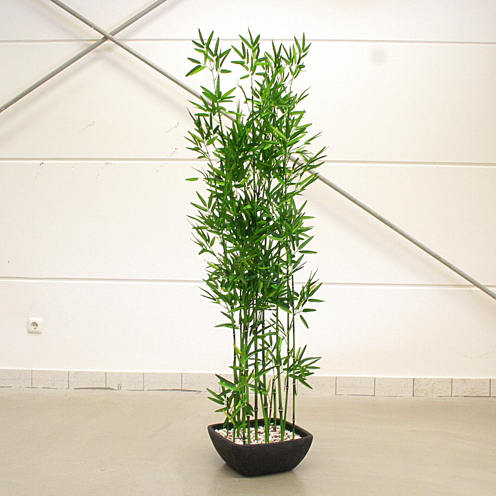 Kunstpflanze Bambus im Terrakottatopf H150 cm