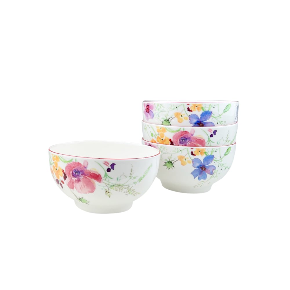 4x Müslischalen Mariefleur Floral Blumen je 750 ml
