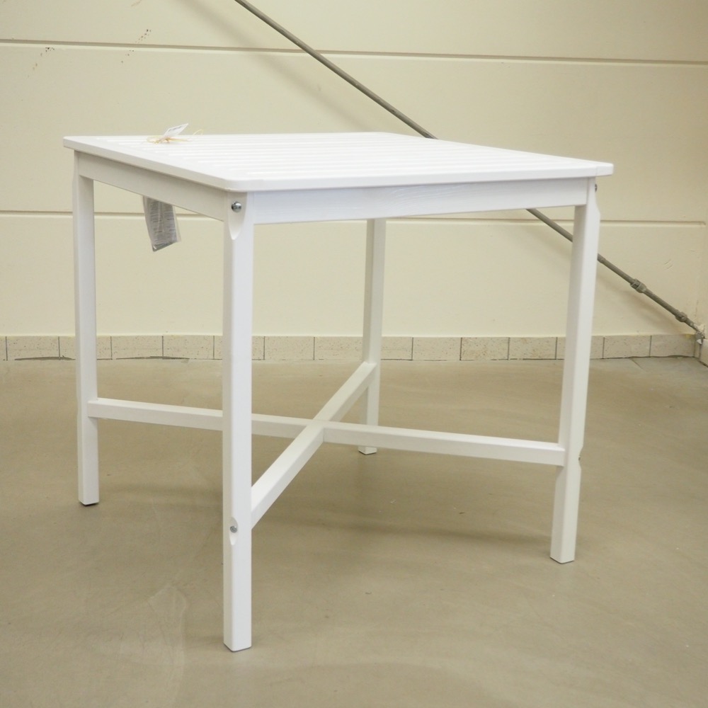 Outdoor Bartisch Landhaus lasiertes Kiefernholz H ca.100cm weiß