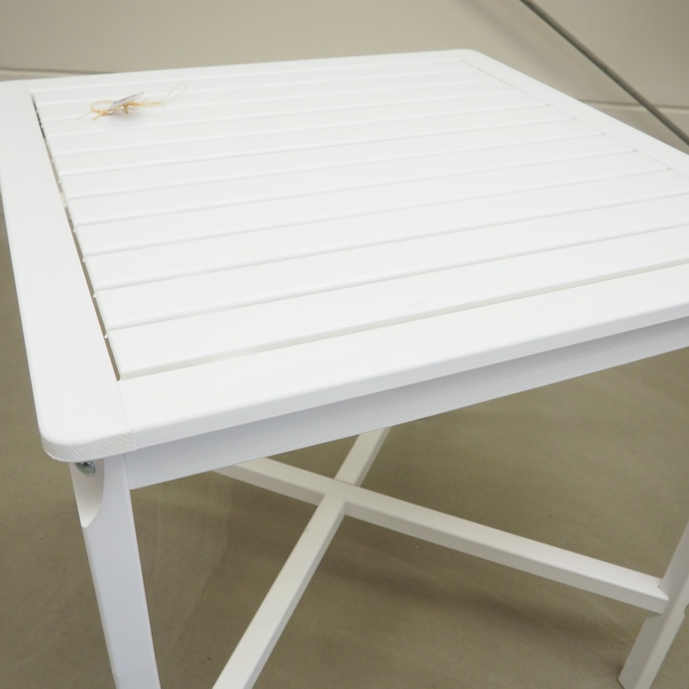 Outdoor Bartisch Landhaus lasiertes Kiefernholz H ca.100cm weiß