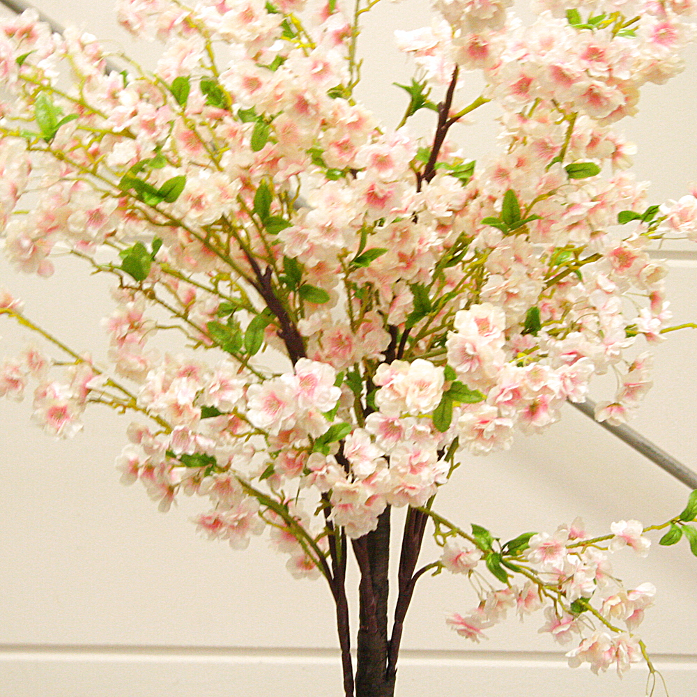 Kunstpflanze Kirschbaum rosa Polyester Kunststoff ca. H180 cm