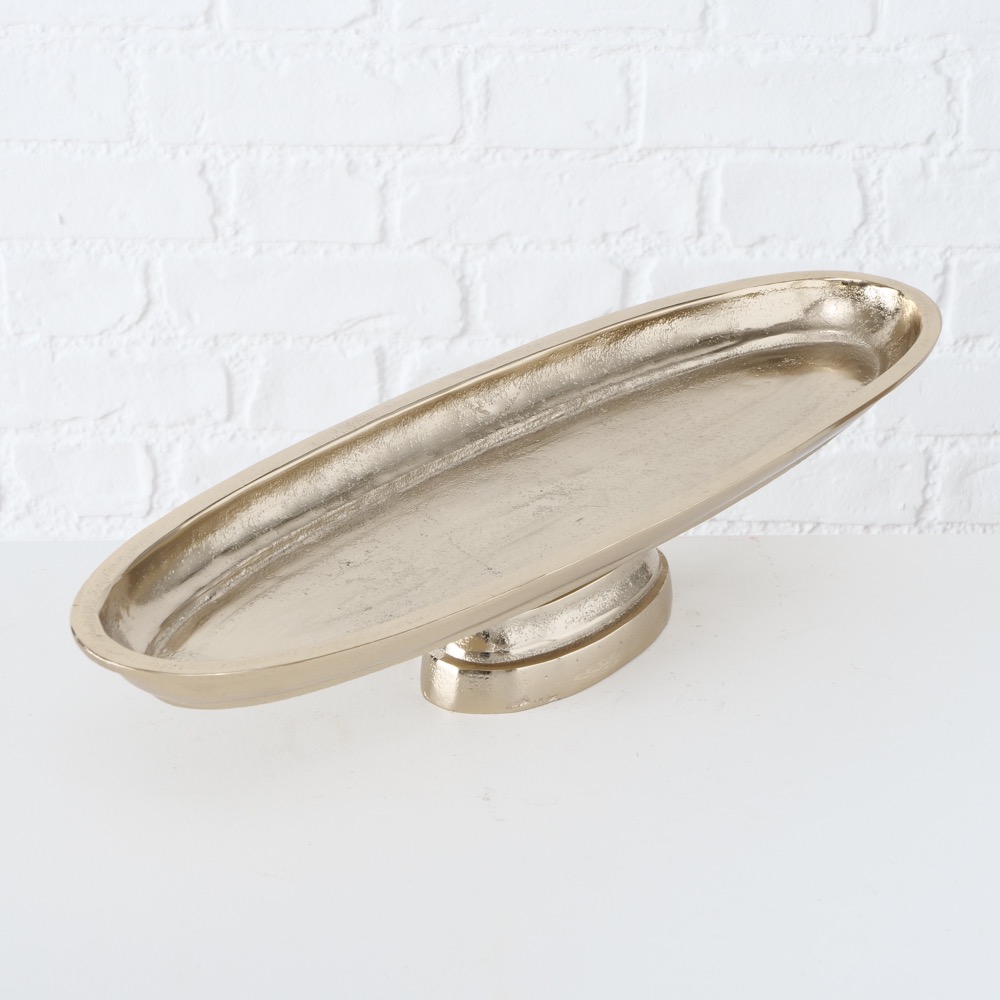 Deko-Teller Teller Etagere Thye Deko Aluminium Champagner