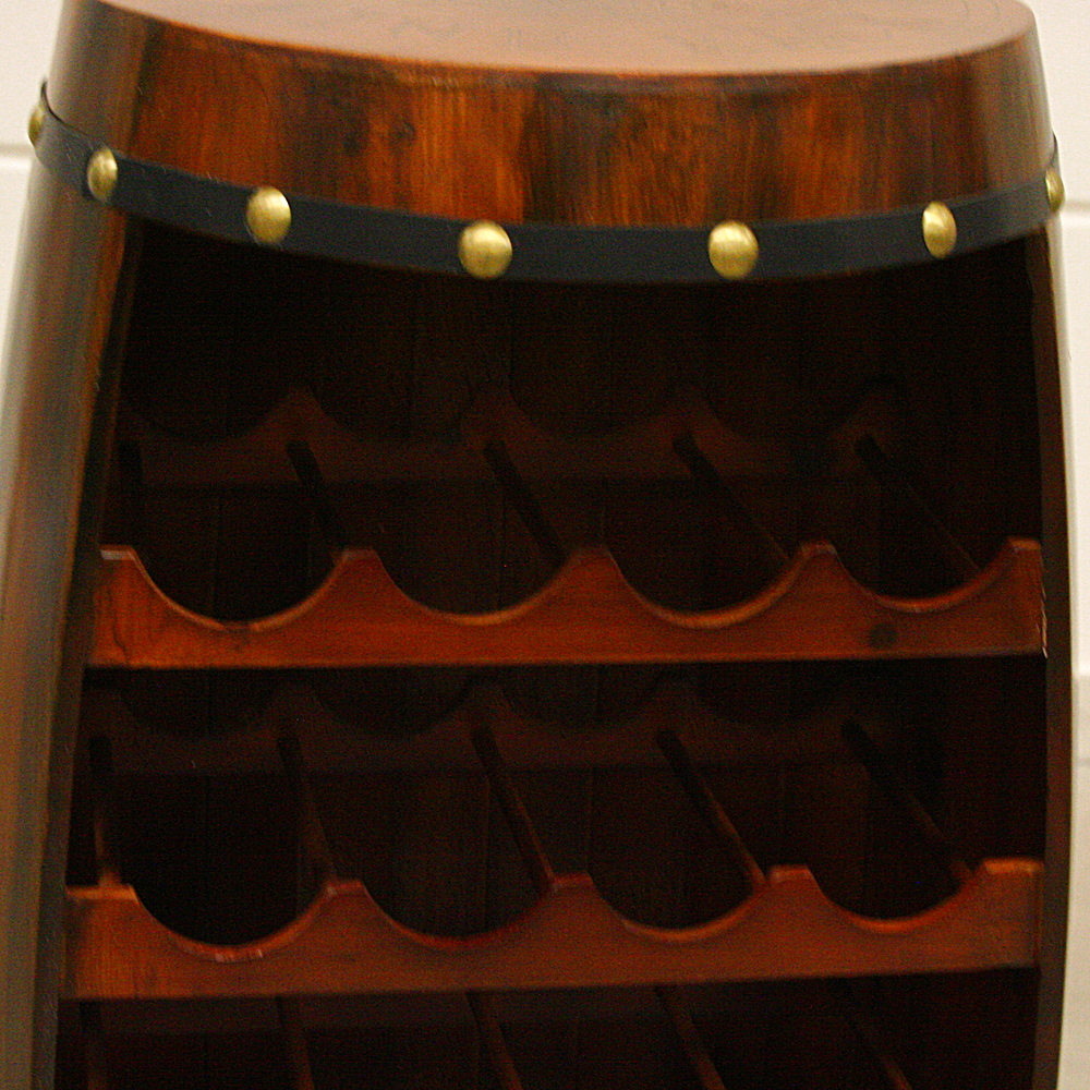 Flaschenregal Weinfass Regal Groß Wein bis 23 Flaschen H99cm