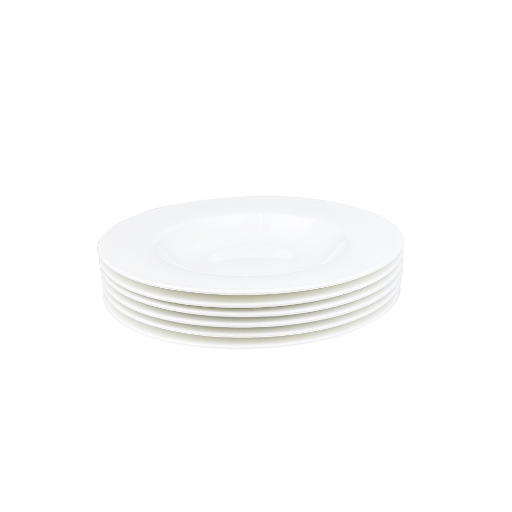 6 Suppenteller Anmut Premium-Bone-Porzellan Ø 25 x H 3 cm 334 ml