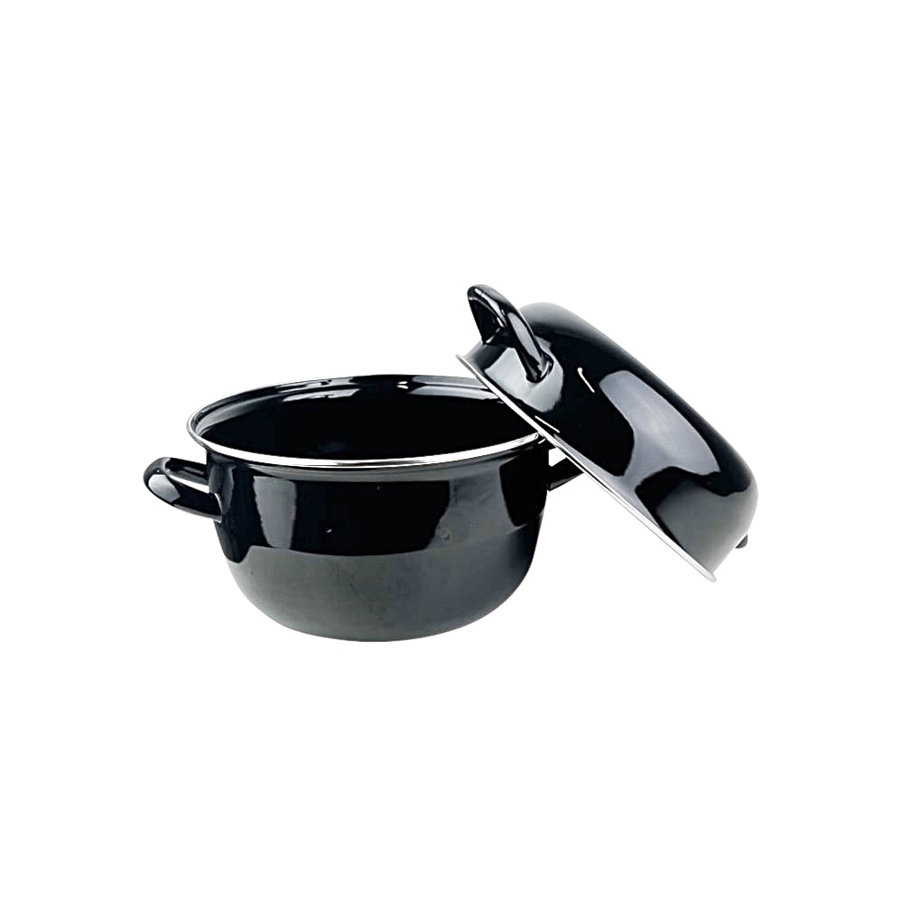 Muscheltopf Lilly 5 Liter Edelstahl Schwarz