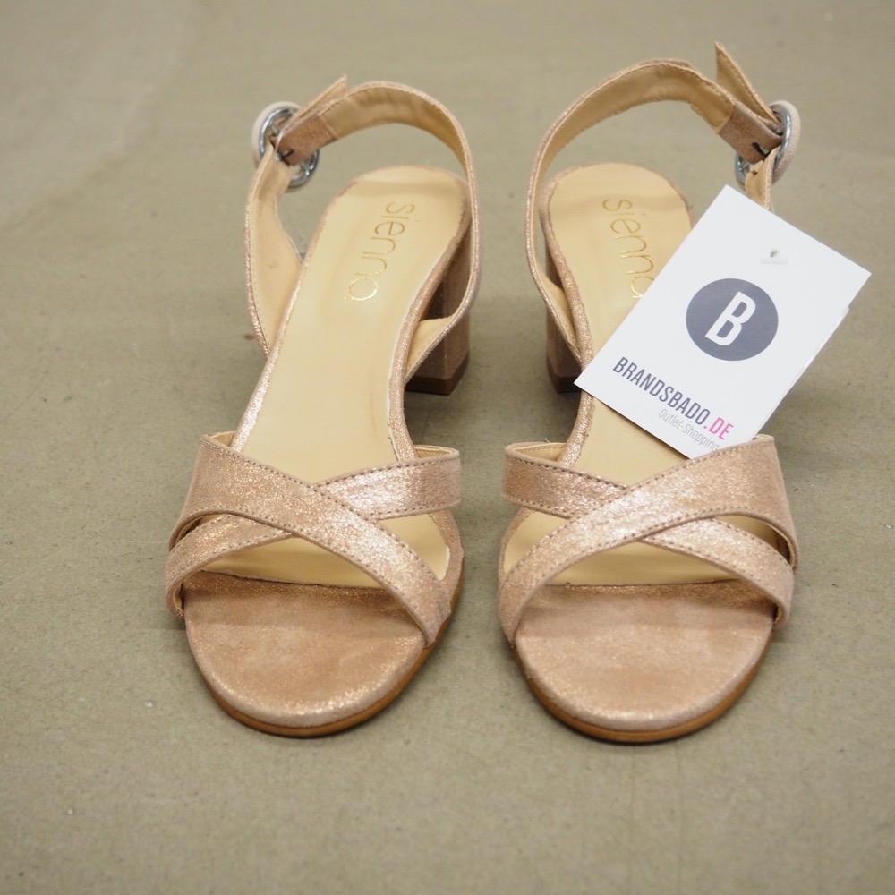 Sandalette Sandale Rosé Gr. 38 Blockabsatz