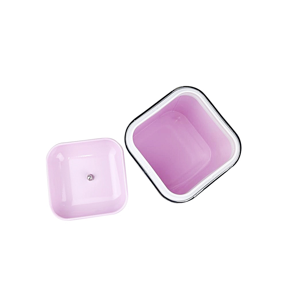 Aufbewahrungsdosen Retro 3 Stück rosa 1 L höhe 18 cm