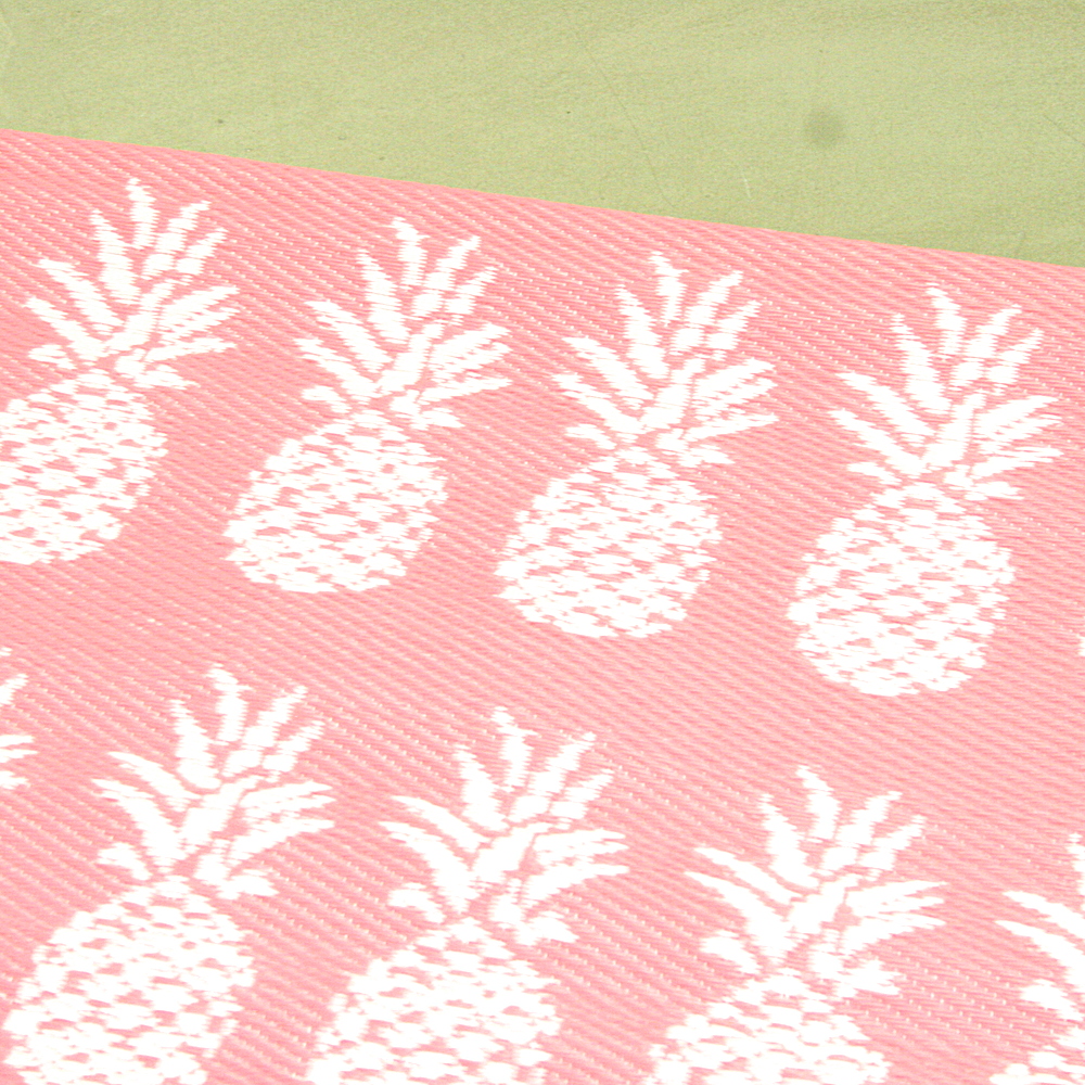 Outdoorteppich Sicily 120 x 180 cm Ananas rot weiß