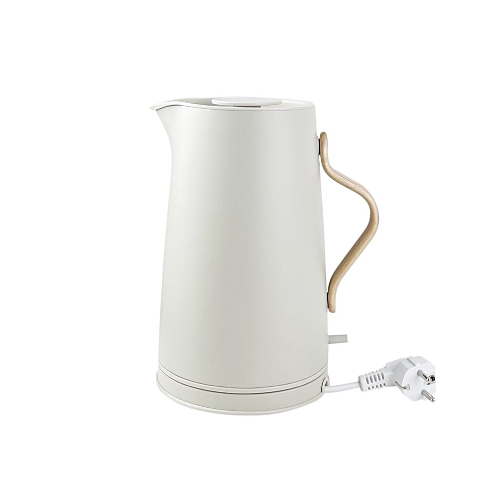 Wasserkocher Emma  1.2 L soft Sand  Edelstahl Buche