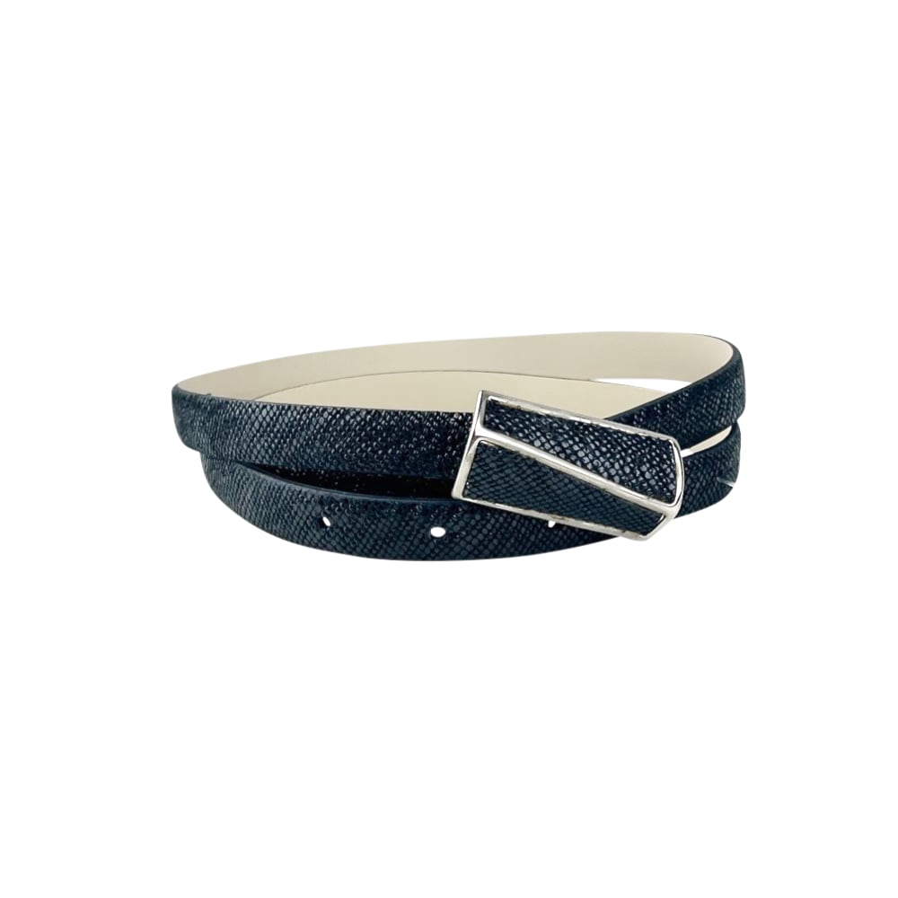 Leder-Gürtel Amelia Unisex Schwarz