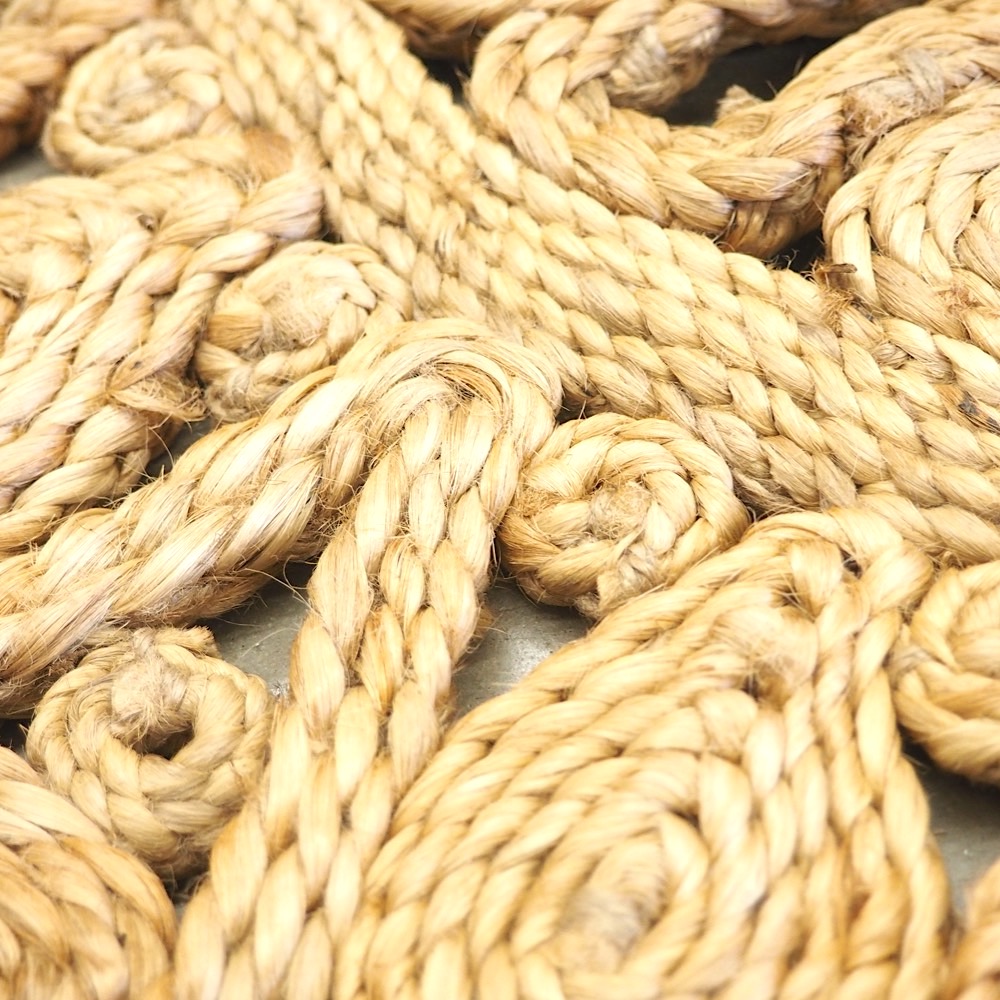 Juteteppich rund Ø ca. 80cm Natur
