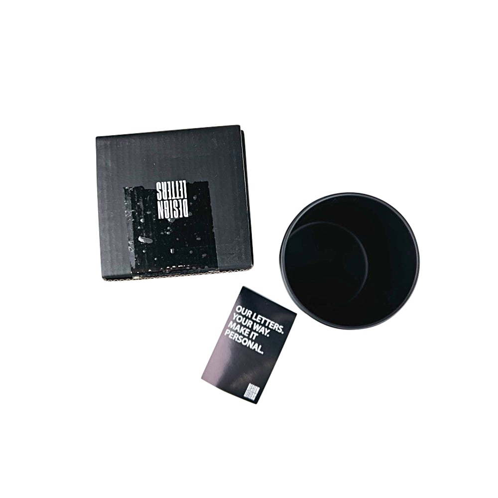 Becher Design G Schwarz ca. Ø 8 x 9 cm