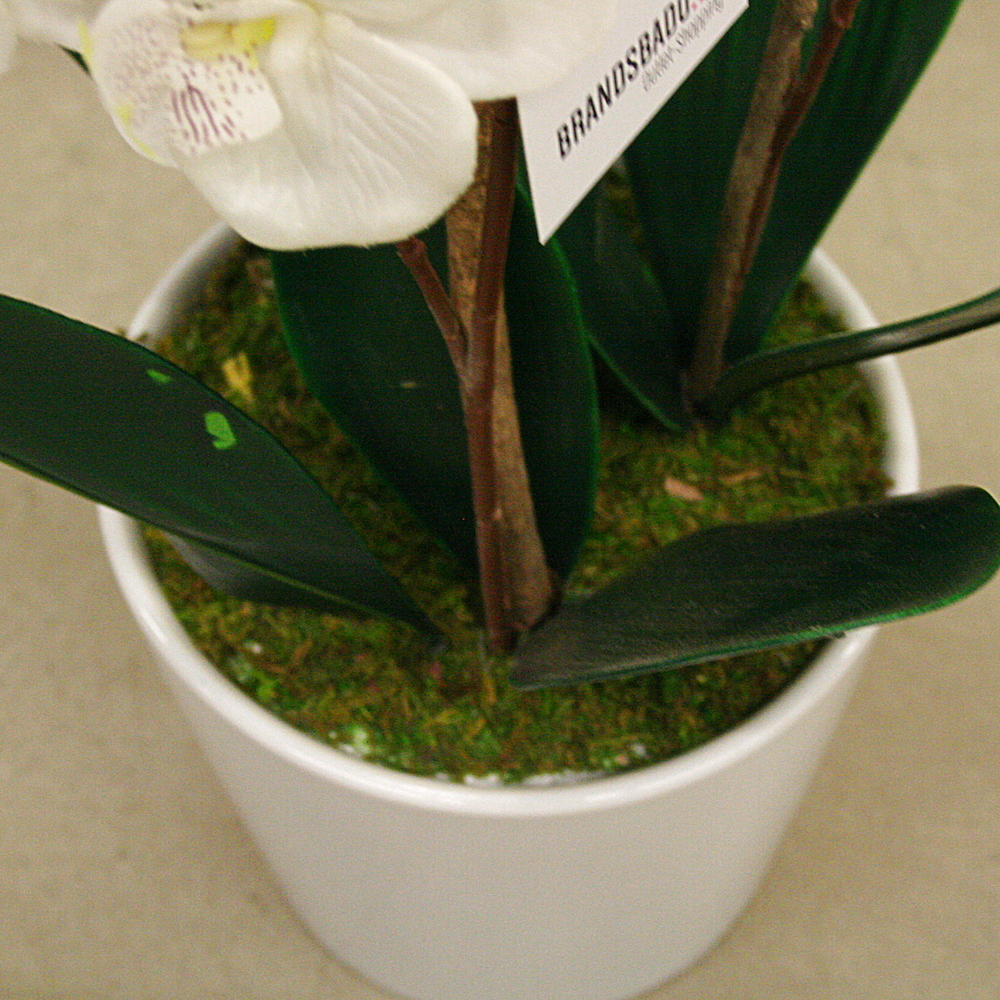 Kunstpflanze Orchideentopf Elegante Orchidee Pflanze H54 cm