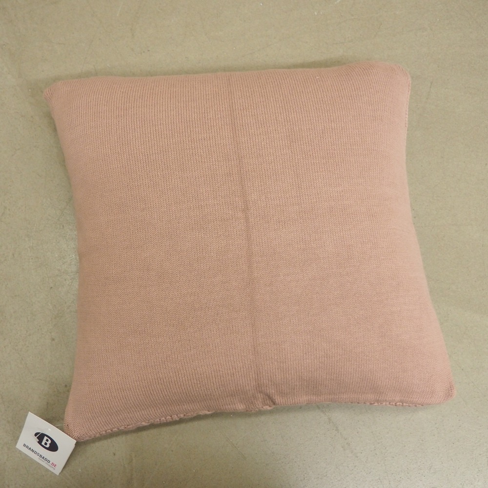 Deko-Kissenhülle Ella rosa ca 40 x 40 cm Strickkissen-Hülle Baumwolle