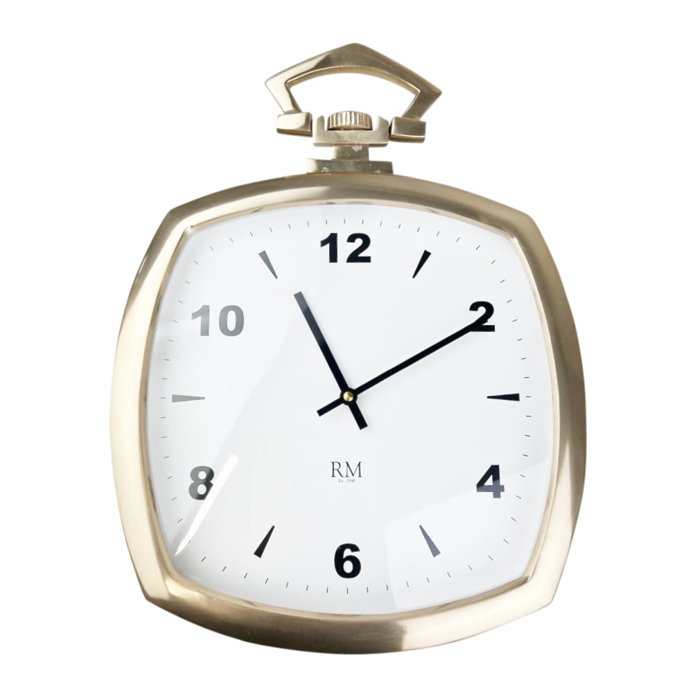 Wanduhr Glen Moray goldfarben Weiß