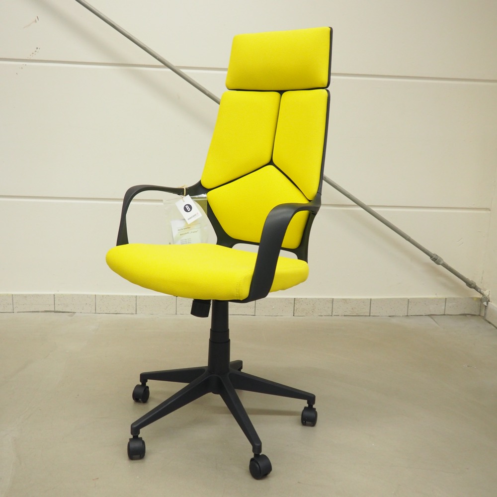 Bürostuhl Frame höhenverstellbar Wippfunktion modern gelb