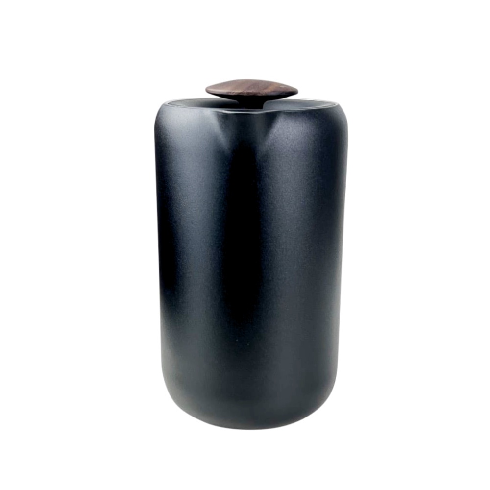 Kaffeebereiter Clara 700ml Schwarz Braun modern Küche Edelstahl