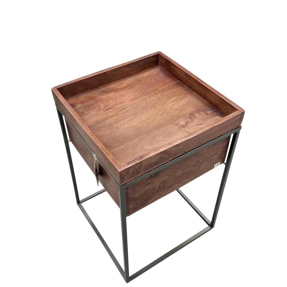 Beistelltisch H 66 cm Abnehmbare Deckplatte