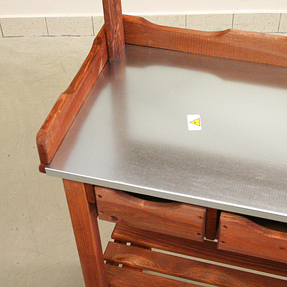 Arbeitstisch Pflanztisch Janis Holz Metall B78xT38xH112cm